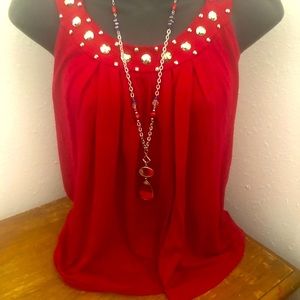 Express Brand.  Size S.  Cute red top.